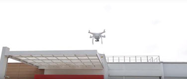 Manserv Facilities passa a usar drone para a inspeção de telhados 